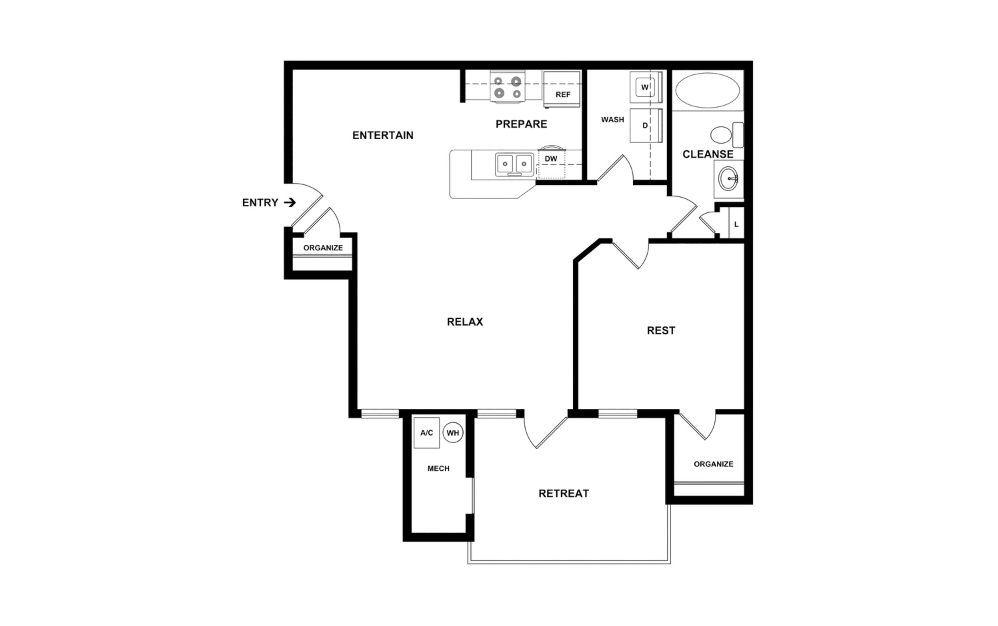 2D Flat Floorplan - Athens