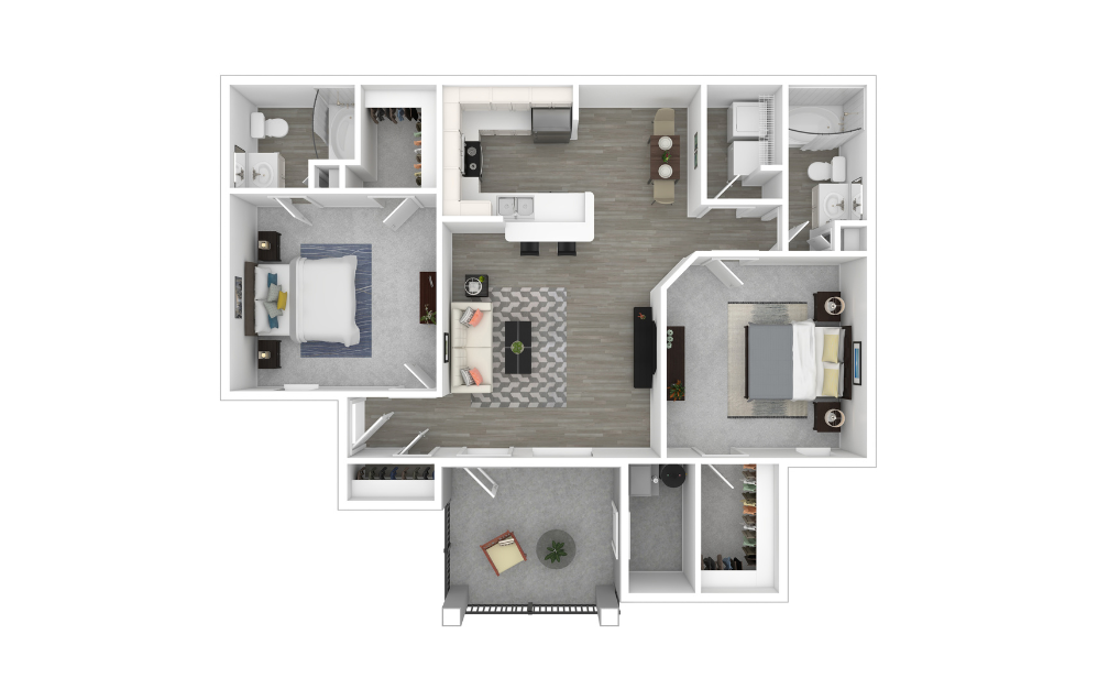 3D Furnished Floorplan - Sydney 3D Furnished Floorplan - Sydney