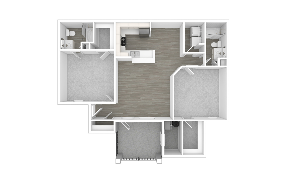 3D Unfurnished Floorplan - Sydney 3D Unfurnished Floorplan - Sydney